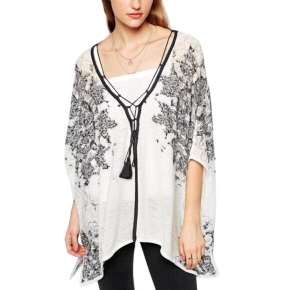 RARE Free People Seven Dials Embroidered Tunic Top - Picture 7 of 13